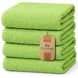 NatureMark Juego de 4 Toallas de Ducha – Toallas Suaves y absorbentes de 100%...