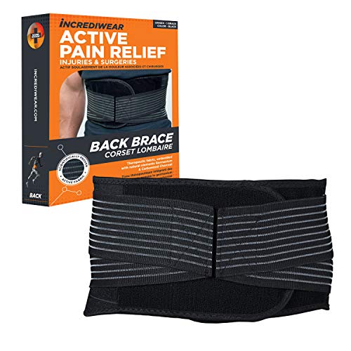 Incrediwear Unisex Radical Pain Relief Back Brace for Aches and Injuries, Large