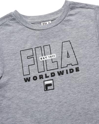 Fila Boys' Active Sweatsuit Set - 3 Piece Performance Hoodie Sweatshirt, Jogger Sweatpants, T-Shirt - Activewear Set (8-12)4