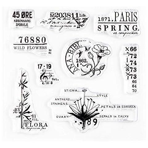 Spring Vintage Small Clear Stamps 4x4 inch by Wintertime Crafts Cover