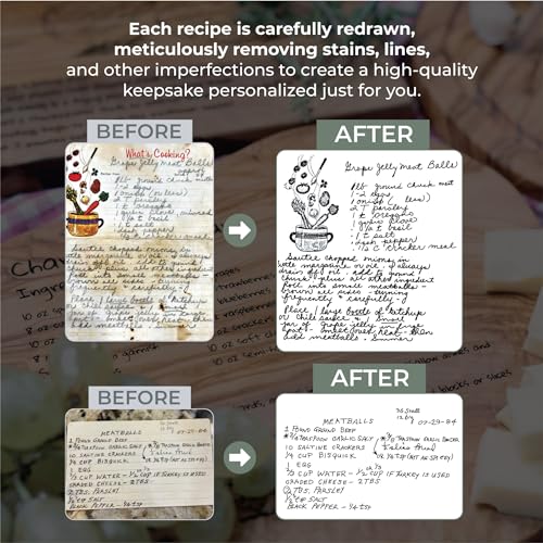 Tabla de Cortar Personalizada con Receta Manuscrita, Regalo Grabado para Mamá y Abuela, Regalo de Madera Personalizado para Seres Queridos, Regalo de Herencia Familiar miniatura 4