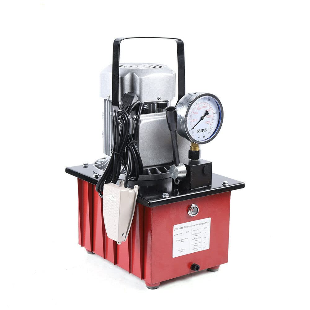 Bomba Eléctrica Hidráulica 750 W, Bomba Hidráulica Eléctrica Con Válvula Manual 0,6 L/min - 5 L/min Bomba Hidráulica Accionada Eléctrica 2-70Mpa