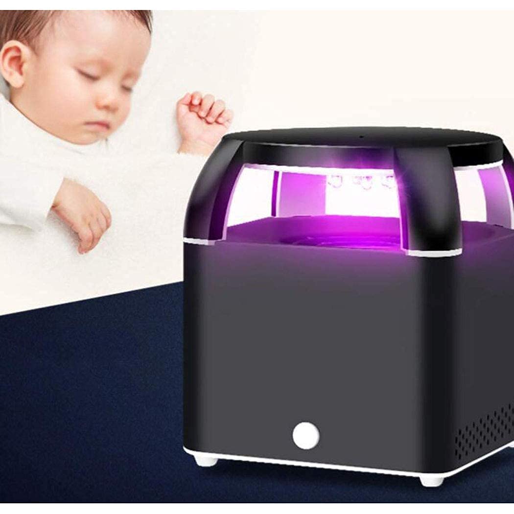 Repelente de Mosquitos USB para Interiores, Trampa para Mosquitos, lámpara LED eléctrica para Matar Mosquitos, luz USB para el hogar, Repelente de Insectos antimoscas, Blanco Blanco (Color: Negro)