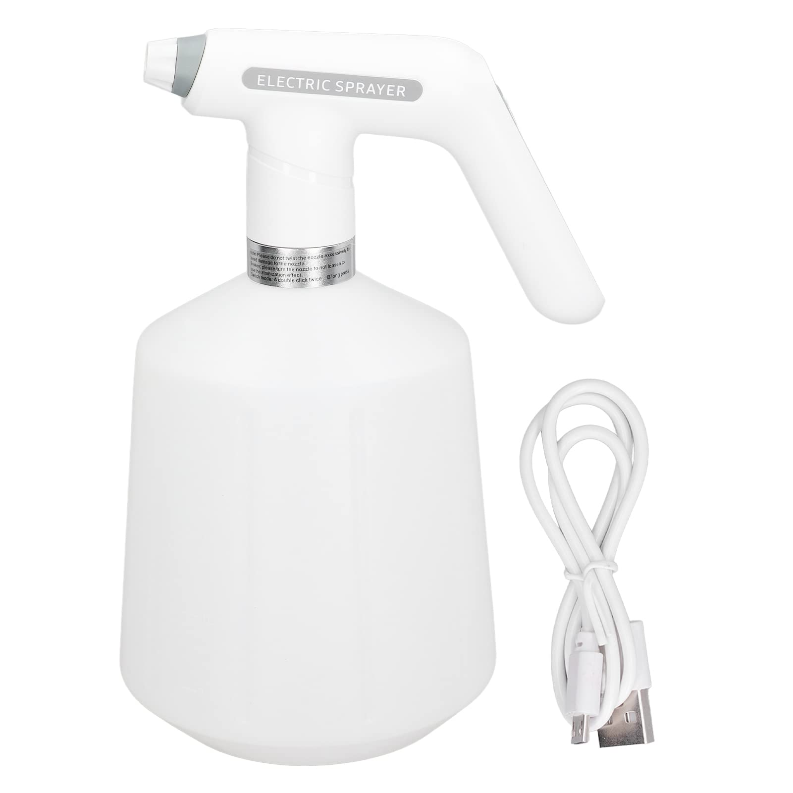Flacon Pulvérisateur électrique, Brumisateur de Plantes étanche Rechargeable, Arrosoir Automatique avec Volume de Pulvérisation Réglable, Affichage de la Puissance et Chargement USB pour