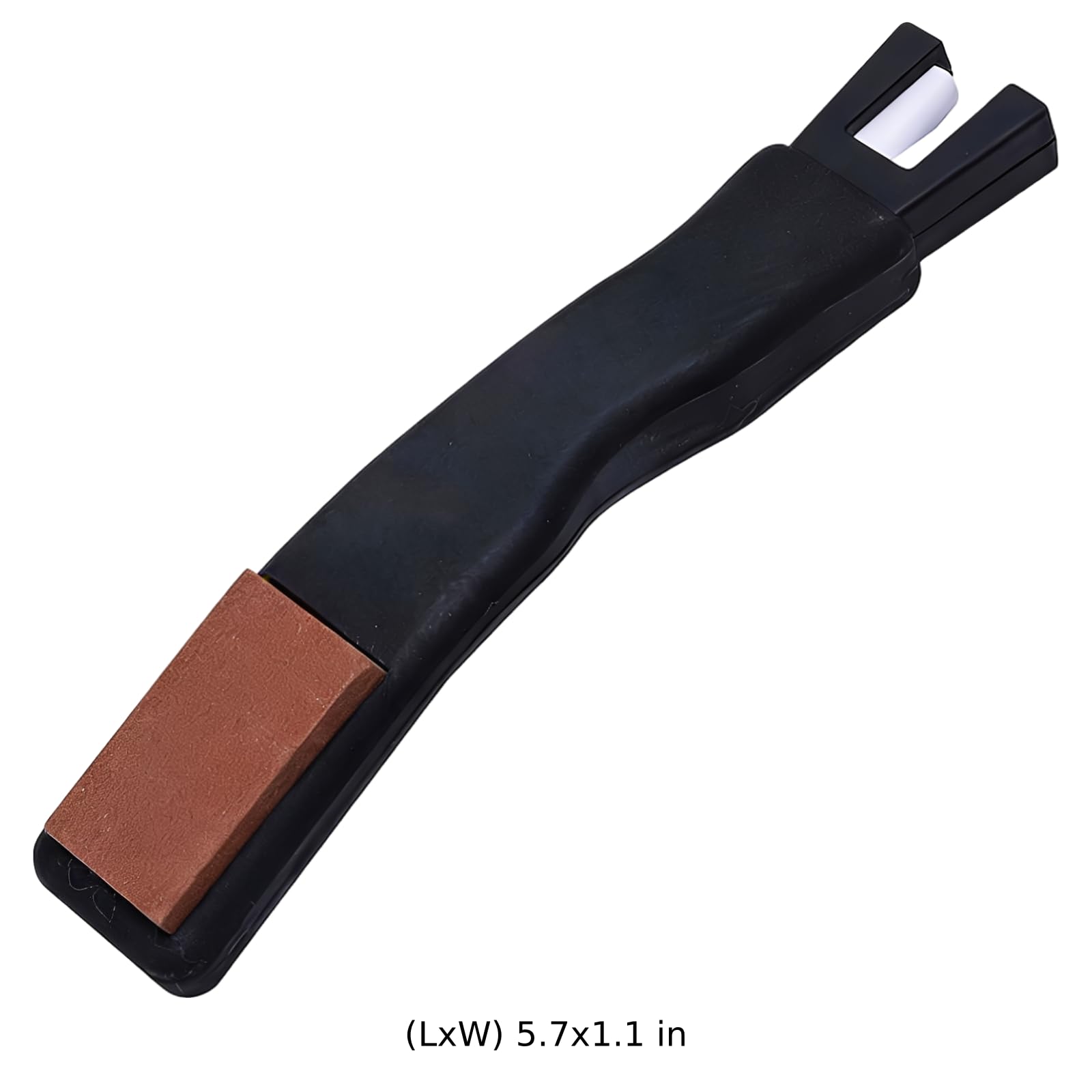 Lot de 3 affûteurs pour patins à glace, pierres d'affûtage double face, lame céramique en V, poignée en caoutchouc, accessoire portable pour patins de hockey, patins artistiques