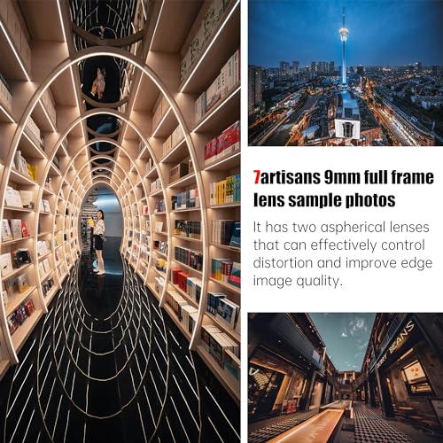 Ficha técnica Reescribe 7artisans Lente Gran Angular de 9mm F5.6 de fotograma Completo de 132 grados distorsión Casi Cero Distancia de Enfoque mínima de 0,2 m Compatible con Nikon Z5 Z6 Z7 Z6II Z7II Z9 Negro - Fernando Cortés