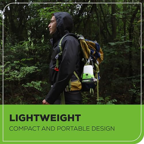Greenworks 24V Lantern Cordless 500lm Camping Light Kit with USB-A and USB-C Port, 2Ah Battery and Charger Included - image 7