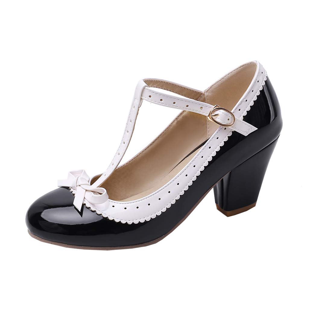 Bellirala Rockabilly T-Strap Mary Jane