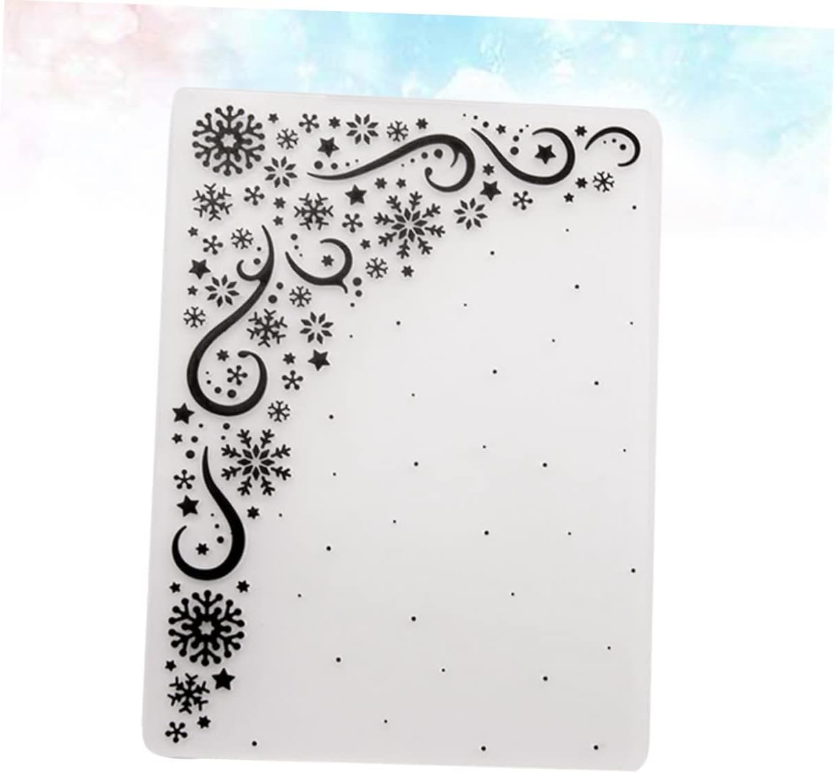 STOBOK Plastic Embossing Template for Scrapbooking Snowflake and for Card Making and Album Decoration Craft Tool for Creative Projects
