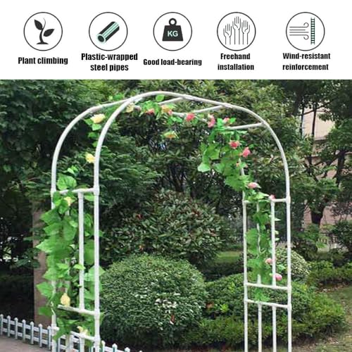 Arco de jardín para bodas y soporte de enrejado metálico para plantas 3