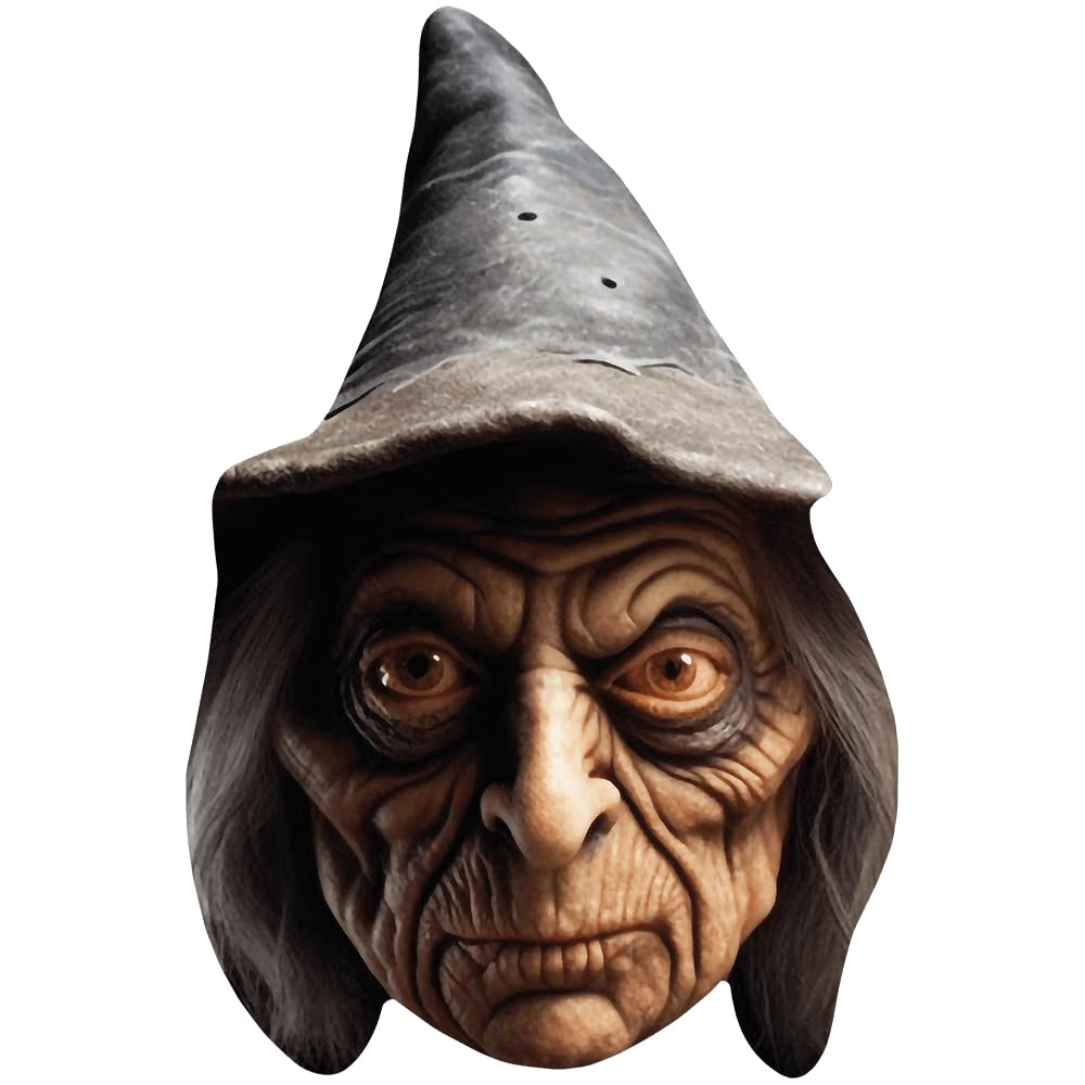 Celebrity Cutouts Lifelike Halloween (Old Witch) Celebrity Mask, Flat Card Face, Fancy Dress Mask