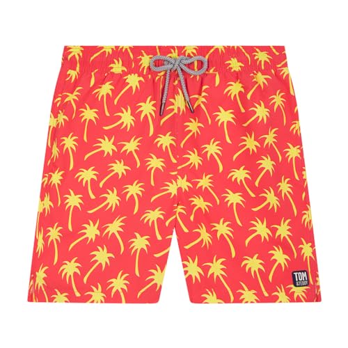 Tom & Teddy Men's Palm Swim Trunk