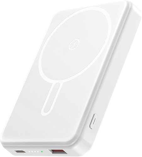 Miniatura 13 de Paquete de batería magnético para Magsafe de 12000 mAh, banco de energía magnético portátil, cargador rápido de 20W, USB C, cargador inalámbrico