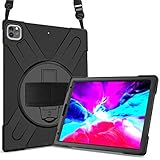 asa ipad portfolio kneeboard Funda híbrida protectora para iPad Pro 12,9 2020 4th generación (A2229 / A2069 / A2232 / A2233), también es compatible con iPad Pro 12.9 pulgadas 2018 3.ª generación (A1876 / A2014 / A1895 / A1983); NO es compatible con cualquier otra tableta, por favor revise el número de modelo A**** en la parte posterior inferior de tu iPad