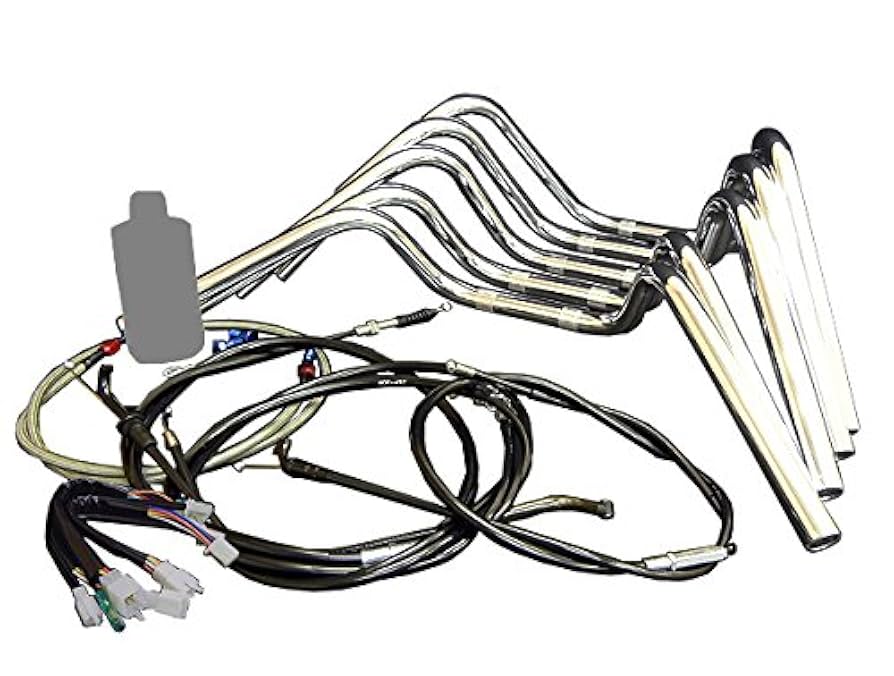 HK アップハン しぼりハンドルセット ブラックワイヤー+ブラック