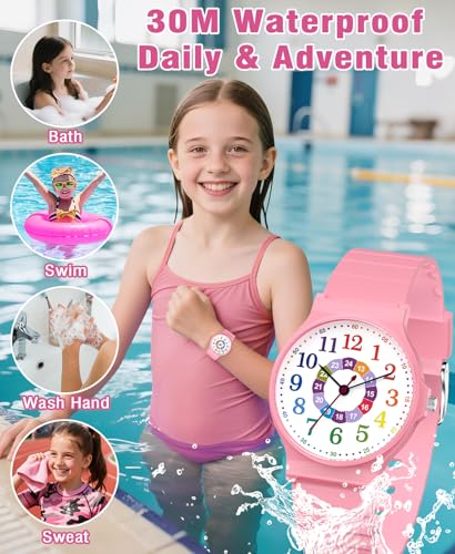 SOCICO Kids Analog Watch for Boys Girls Camouflage Sport Watches, 30M Waterproof, Rubber Band, Easy to Read for Child Teens Ages 5-15 Perfect for Gifts2