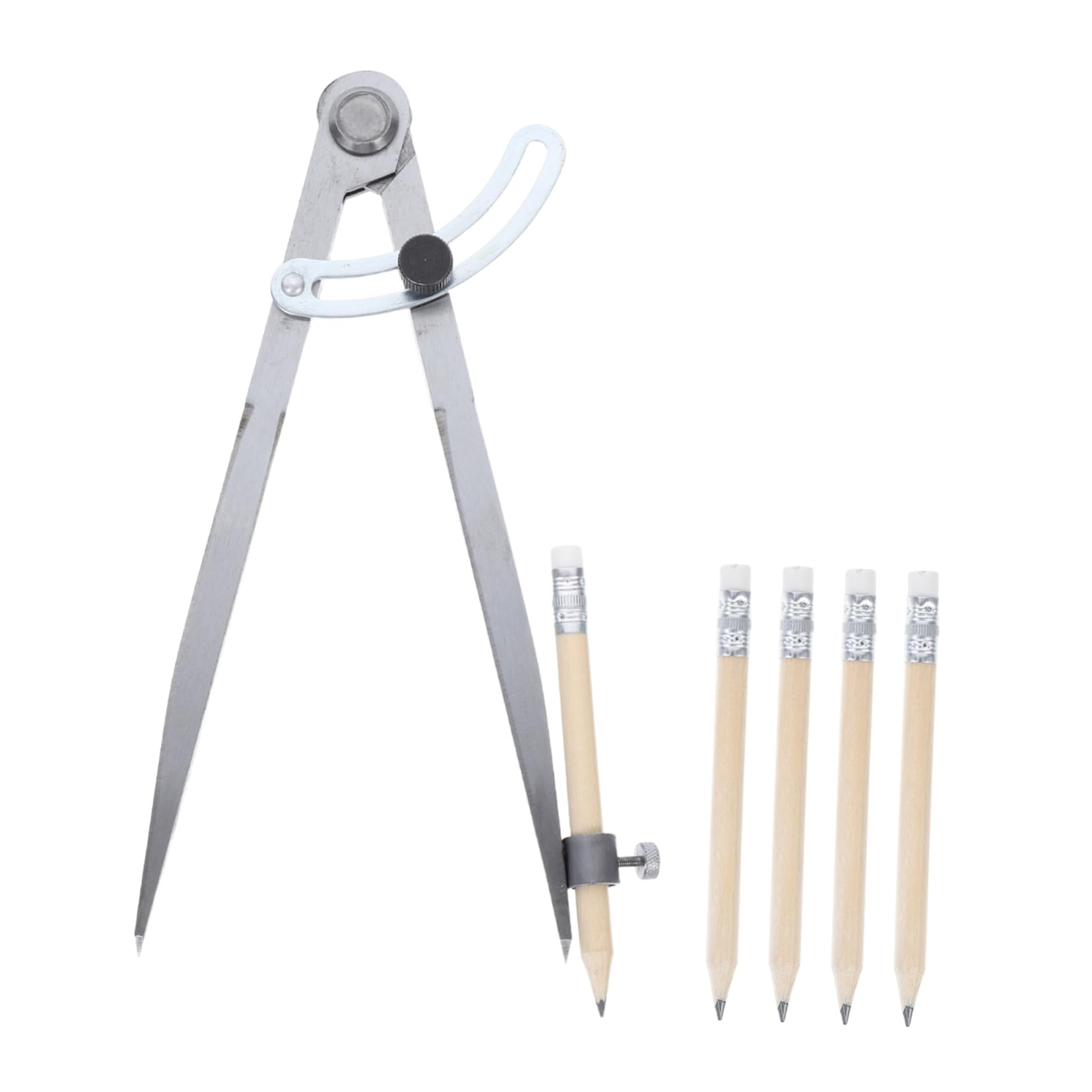 1 Set Compasso Ad Ala Con Portamatita Compasso Per Lavorazione Del Legno Per Disegno Di Precisione Geometria Carpenteria Strumenti Di Misurazione Accurati
