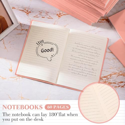 Image of Mimorou 100 Pcs A5 Journals Notebooks Bulk,Flesh Pink,Lined