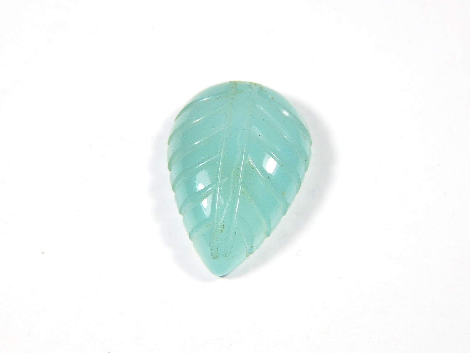 Hoseki Sky Blue Onyx Carved Ovals Gemstone 9.8ct Ring Size for Locket rectify Astrological dosha of Planet Saturn in The 6th, 8th or 12th House of Horoscope