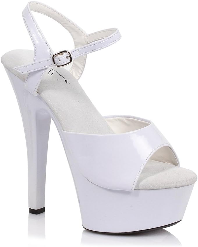 Ellie Shoes Juliet-601 Shoes, White, 7