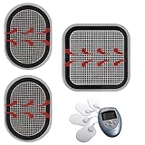 JINGLING Almohadillas de electrodo corporales | Almohadillas de gel de repuesto para electrodos - Electrodos de gel...