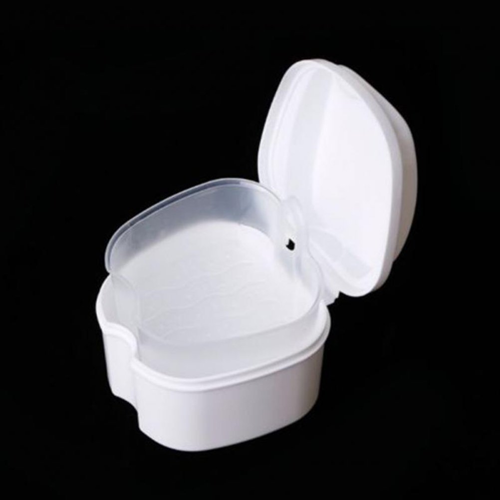 DOITOOL Dentures Case, White Dentures Retainer Box, Portable Dentures Retainer Case with Filter and Lid - Image 4