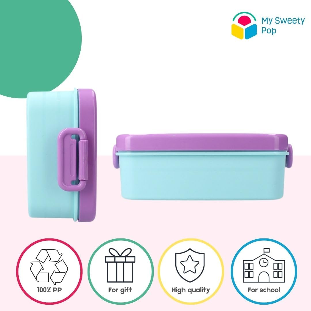 My sweety pop - Lunch box - Stitch - for children - nursery - school - holiday - meal - 16 cm - for girls - blue - gift idea - Image 4