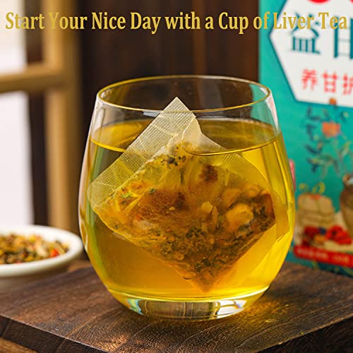 Nourishing Liver Tea，Daily Liver Nourishing Tea With 18 Different Herbs For Healthy Liver (2 Boxes 60 Bags) #TOP5