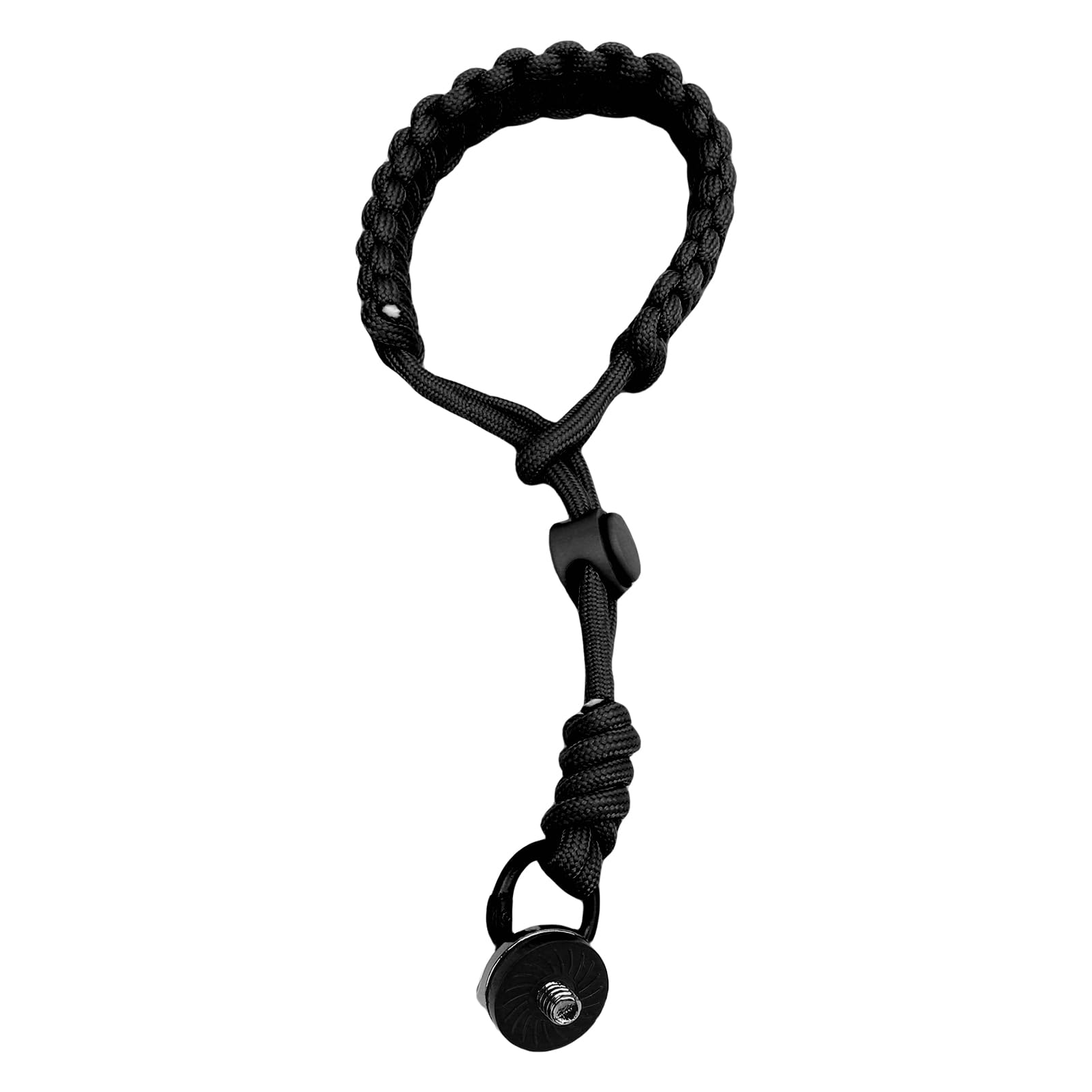 VBESTLIFE Ręczny Pasek na Nadgarstek do Kieszeni 3, Insta X5 X4, Poliestrowy Pasek o Wysokiej Wytrzymałości ze śrubą 1/4 Cala, 19 Cm (BLACK)