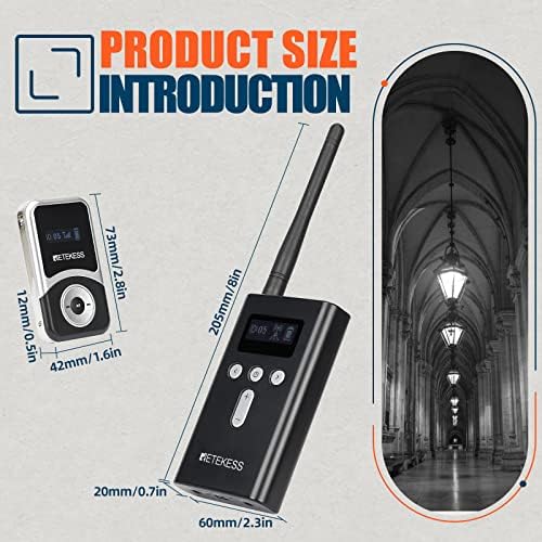 Retekess T130S(2nd Gen T130) Sistema de Audio para Guías Turísticas, Micrófono y Altavoz, Alcance Mejorado, Auriculares en D, Sistema Whisper para Iglesia y Escuela (1 TX 20 RX) miniatura 6
