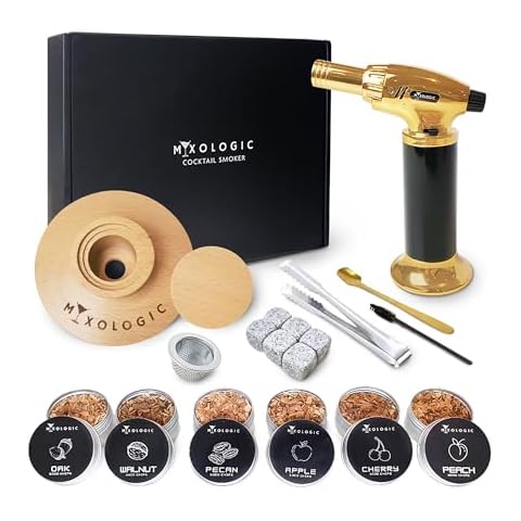 MIXOLOGIC Cocktail Smoker Kit with Accessories Cover