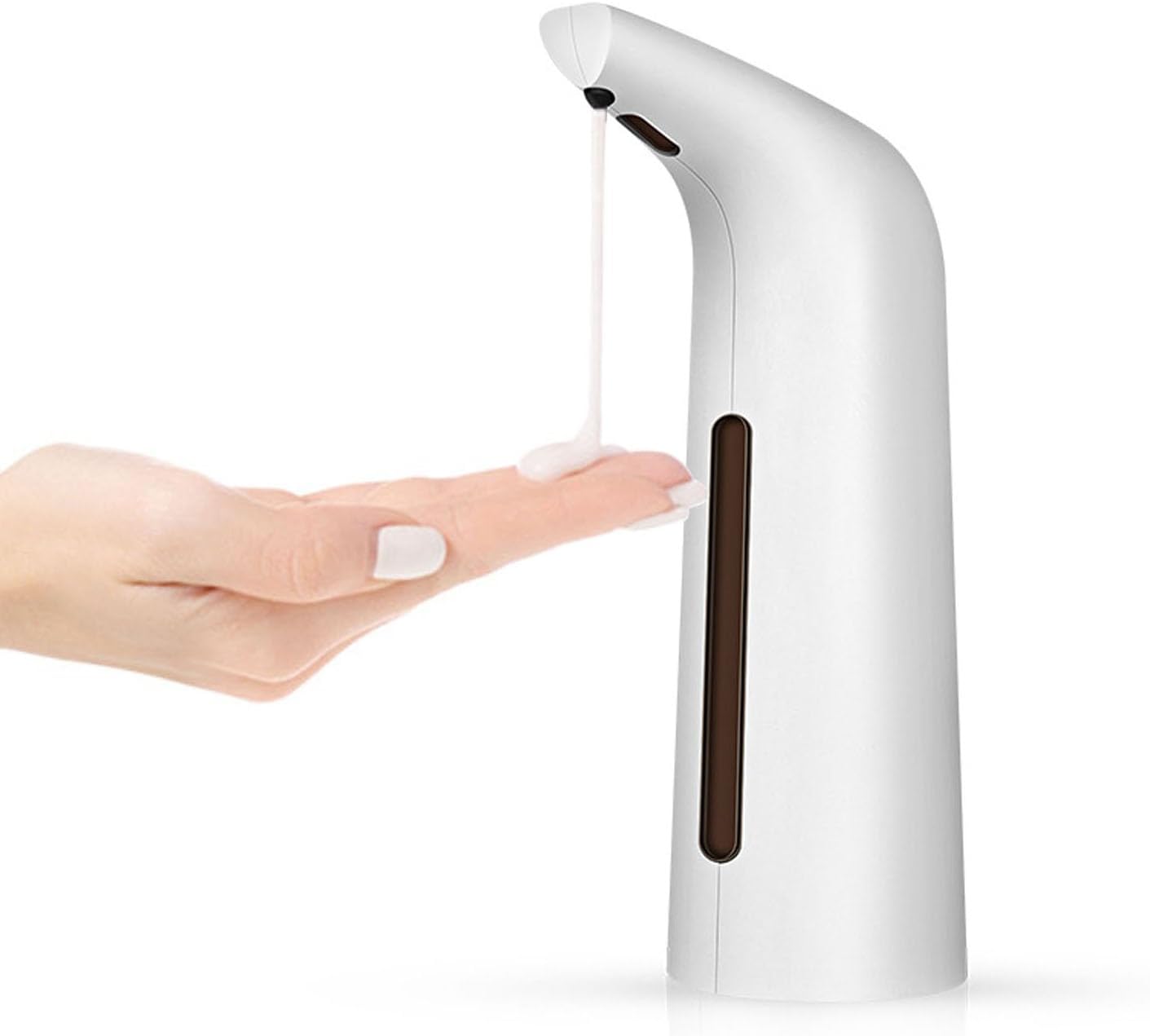Touchless Automatic Soap Dispenser for Bathroom and Kitchen, Liquid Hand Soap Dispenser, IPX6 Water-Resistant, 14 fl oz White