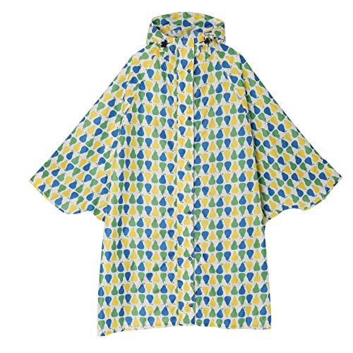 小川(Ogawa) サイクリング レインポンチョ フリーサイズ(着丈100cm) korko コルコ ハッピーペア はっ水 防水 縫い目シームテープ処理 81152
