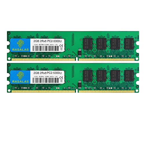 Amazon.co.jp: Rasalas PC2-5300 DDR2 667MHz 2GB×2枚 PC2-5300U DDR2