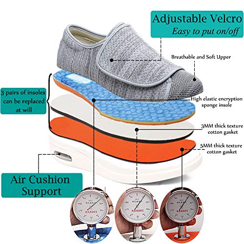 Mei Macleod Women's Walking Shoes With Wide Width Lightweight Air Cushion Sneakers Casual Running Jogging Shoes For Diabetic Swollen Feet #TOP2