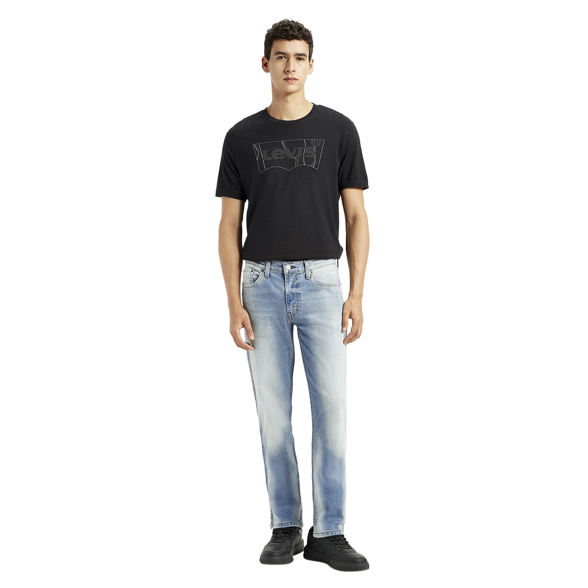 Men's 511 Light-Blue Slim Fit Mid Rise Jeans-image-48