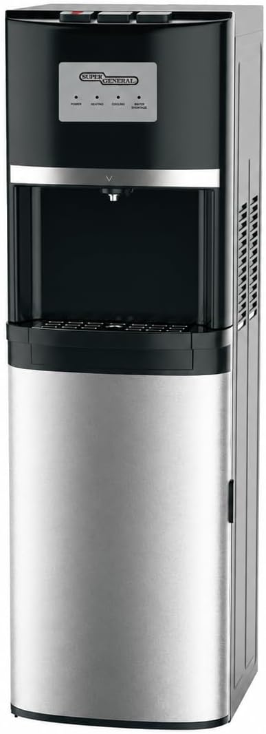 Super General Bottom Load Water Dispenser 3 Taps Black/Silver SGL2020BM