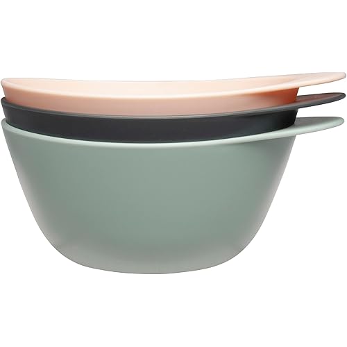 Fromm Color Studio Mixing Bowls for Hair Color, Hair Dye, Bleach and Treatments with Spill Proof Rubberized Base, 16 Ounce, 3 Pack