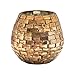 Produktbild Creative Co-op Glass Mosaic Candle Holder, Antique Gold Finish Kerzenhalter