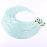 Vista 8 de 3 Paquetes de Extensiones de Tejido de Cabello Sintético Liso y Sedoso, Color Rubio 16 18 20 Pulgadas (613#)