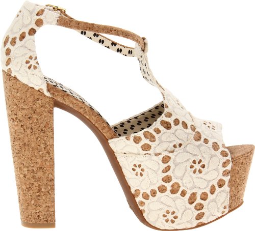 Image of Jessica Simpson Womens Dany 3 Floral Heeled Platform Sandals