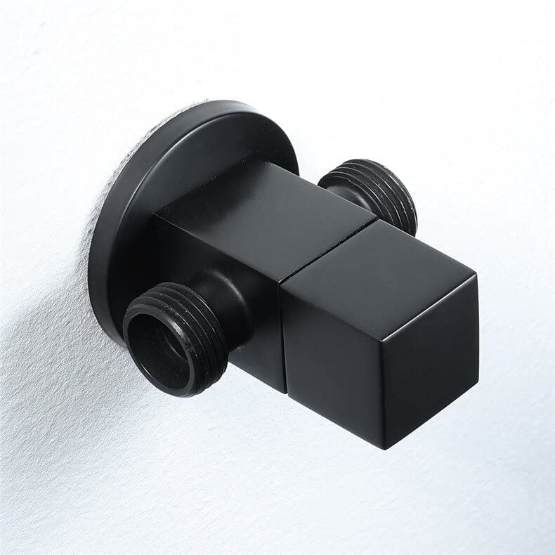 Vanne de dérivation en laiton noir mat G1/2, le raccord de douche élégant et durable