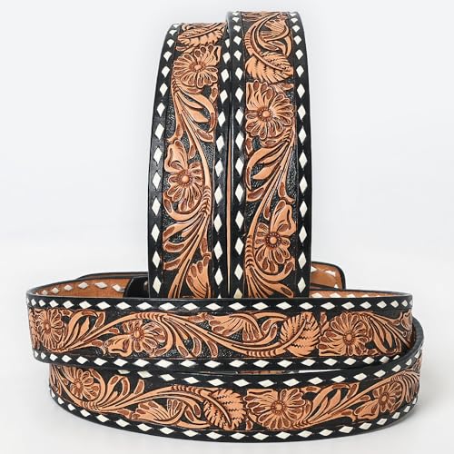 American Darling Belt Beautifully Hand Tooled Leather Unisex | Western Handcrafted2