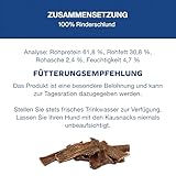 Tiernahrung Schwenner Rinderdörrfleisch für Hunde - 8-12 cm leckere Kaustangen - Hundeleckerli aus Trockenfleisch - 1000g Hundesnack