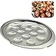 OHYER Schneckenschale Edelstahl Schneckenteller Schneckenplatte Schneckenpfanne Escargot Teller Meeresfrüchte Werkzeug Set Escargot Platte Geschirr Zubehör für Restaurant Hotel Küche Grill (12 Löcher)