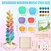 Wooden Marble Run Music Tree for Kids Ages 3+ - Upgraded Easy Assembly with Built-in Nuts, Montessori Toys for Toddlers, Color Sorting Marble Ball Run & Musical Game for Boys Girls 4-8