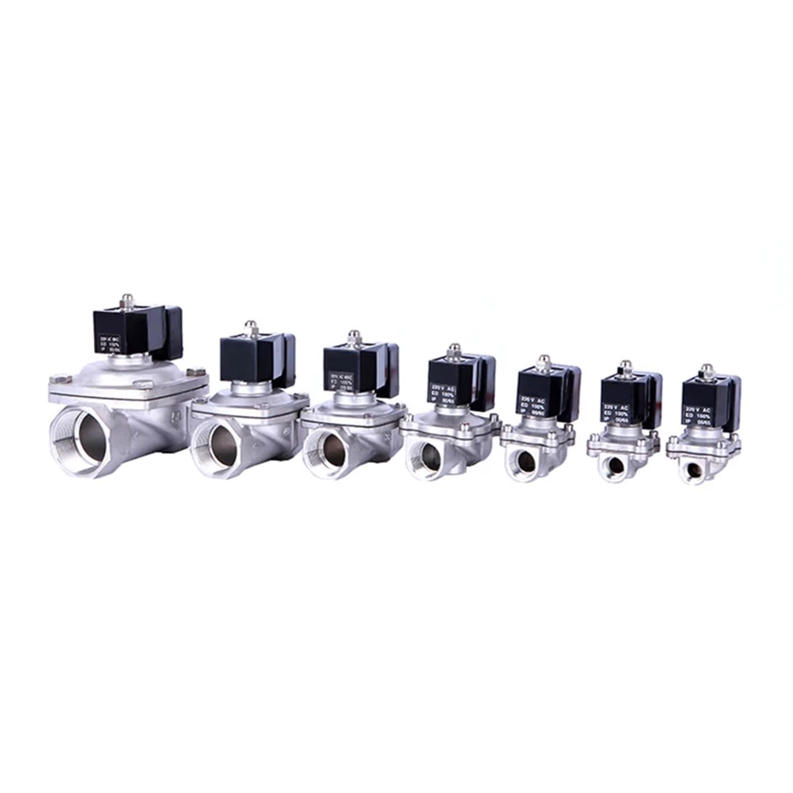 Energy Saving Solenoid Valve Normally Closed Stainless Steel 12V 24V 220V(1",NBR-Seal_380VAC)