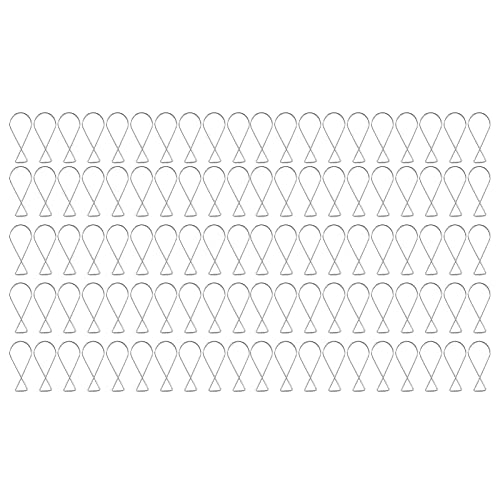 NYSUZHOUJI 100pcs Hanging Hook Galvanized Steel Automatic Rebound Clips Ceiling Decorative Buckles for Home Office Classrooms Party Decoration