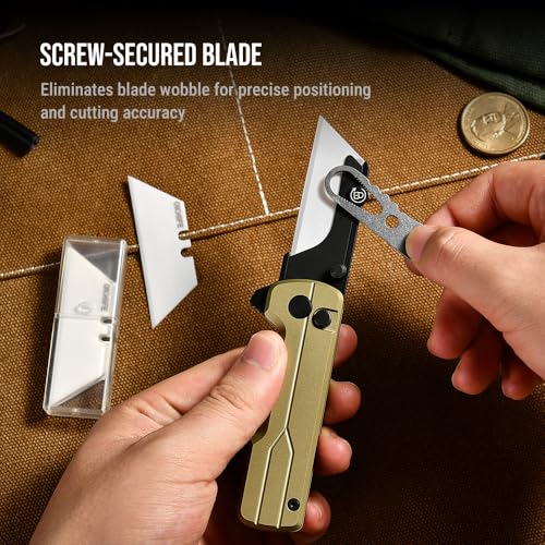 Image of OKNIFE U1 Ultra Pocket Folding Utility Knife, Ceramic Blade, O-Aluminum