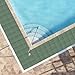 Agfabric 1x1ft Fiberglass Molded Grating 1'' Thickness Drainage Covers, Durable, Recycle, Car Wash, Wearproof, Rustless, Green, (12inx12in 1pc)